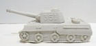 Marx Playset Vintage German Tank   351 Light Gray Battleground Europe Desert Fox