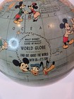 Vintage Walt Disney Rand Mcnally 8 Inch 32 Character Metal Globe Circa 1955