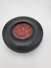 Vintage Firestone Tire Ashtray - Red With Black Swirl Melamine Ashtray Insert