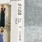Mccalls 9128 Formal Dress With V Back And Side Slit Misses Size 14 18 Pattern