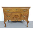 Antique Bench Made Walnut Low Boy Dressing Table Handmade Burl Walnut Queen Anne