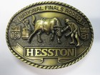 National Finals Rodeo Hesston 1981 Adult Cowboy Buckle Vintage