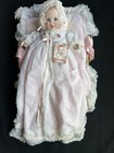 Vintage Porcelain Gerber Baby Doll  Basket Atlanta Novelty 1982 B344 Certificate