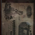 Confederate States Of America  100 Note Interest Paid Stamps Augusta