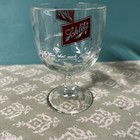 Schlitz Footed Stem Glass Goblet  the Beer That Made Milwaukee Famous  