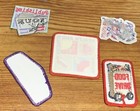 Mixed Lot Of 5 Girl Scouts Gsa  Iron On Fun Patches