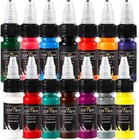 Tattoo Ink Set eiptwh 14 Colors Tattoo Ink Color Set 1 2oz 15ml bottle Bright   