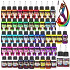 54 Color Airbrush Paint Set With Thinners - Ready To Spray Acrylic For Models  F