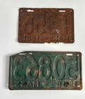 2 Vtg Mass License Plates   1931  1356   1935  50863 Rusty Decor Crafts
