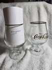 Set Of 2 Vintage 1984 German Trink Coke Brandy Snifter Glasses
