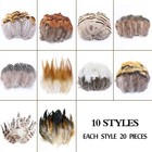 200pcs Natural Feathers Assorted Mixed Colors 10 Styles For Dream Catcher Crafts