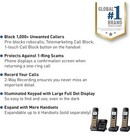 Panasonic Cordless Phone W  Answering Machine 3 Handsets Kx-tgd833m Black