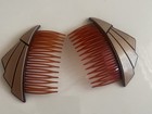 Pair Of  Vintage Art Deco Style Hair Combs 