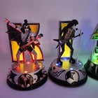 Bradford Exchange Kiss Destroyer Illuminated Musical Lighted Figures Set Read