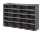 Steel Parts Bins Shelving 20 Pigeonhole Compartments Shop Storage Fitting Garage