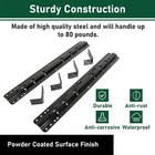 5th Fifth Wheel Mounting Rail Kit Trailer Hitch Mount Steel For Chevrolet C3500