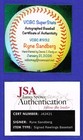Ryne Sandberg Signed Oml Baseball  Vcbc Superstats  Hand Painted  Jsa  Hof