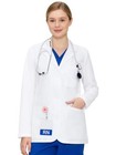 Lab Coat For Women  Lab Jacket Long Sleeve Medium White