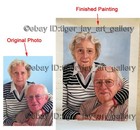 Custom Made Artwork Based On Your Photos Anniversary Customized Parents Memory
