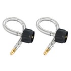 2x 15  Pig Tail Lp Propane Gas Hose Tank Cylinders Connector Rv Trailer Camper