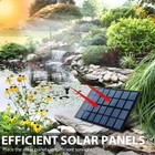 220l h Solar Power Fountain Submersible Floating Water Pump Birdbath Pond Garden