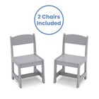 Delta Children Mysize Tt89601gn-026 Kids Wood Table   2 Chair Set Grey 3 Piece