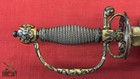 Magnificent   Extremely Fine Quality Chiseled   Gilt French Small Sword C1750