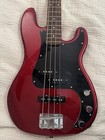 Fender Squier P-bass Affinity Series Electric Bass Guitar 4-string Red