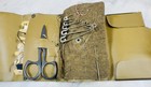 Vintage Military Sewing Kit Od Green Canvas Case Original Contents Army