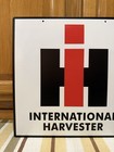 International Harvester Sign 2 Sided Ih Tractor Farm Vintage Style Wall Decor