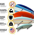Adjustable Surfboard Wall Rack Heavy Duty 4 Tier Horizontal Space Saving Storage