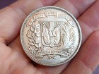 1955 Un Peso 26 7 Gramos  Silver Coin  Vintage Silver Coin  Silver Coin