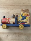 Donald Duck Pull Toy Vintage Antique Original 1940s Fisher Price Disney Read