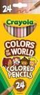 Crayola Colors Of The World Colored Pencils 24 Ct back To School Supplies Kids 