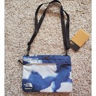 Supreme The North Face Bleached Denim Print Shoulder Bag Indigo Zippered 8x11