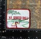 Vintage Lake George New York Sailboats Travel Souvenir Iron-on Patch Nos 1970s