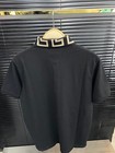 Men s Polo Versace T Shirt Short Sleeve Black Gold Us Slim Size Embroidered Logo