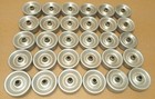 Lot Of 30 Good Hytrol Skate Conveyor Roller Wheels 1-15 16  X 5 8  1 4  Axle