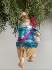 Christopher Radko Hula Santa Glass Ornament Grass Skirt Rare Htf Macy   s H l 
