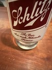 Schlitz Double Sides White Label Beer Glass  The Beer That Made Milwaukee Famous