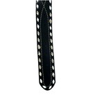 Women s Leather Belt 34  Black Studded Silver Buckle