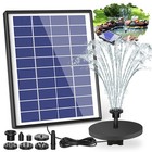 With 6 Nozzles 6 5w Solar Fountain Pump Water Pump Built-in 1500mah Battery