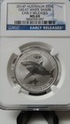 2014-p Australia 50 Cent 999 Silver Great White Shark Ngc Ms69 Coin