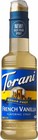  4 Pack   Torani Sugar Free French Vanilla Syrup  Zero Calorie  Bottled Syrup