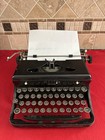 1938 Royal Model O Portable Black Typewriter - W case - Working Touch Control