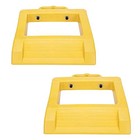  2 Pack Pallet Truck Chock Heavy Duty Pallet Jack Stopper 14 2  Length Yellow t