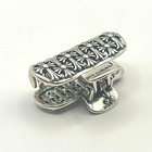 2pc Silver Tone Metal Hair Claw Clips Ornate Cross Unisex 11g 15g Thdkp