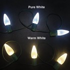 25 C9 Pure White Led Faceted Christmas Light Bulbs Led Bulb Dimmable 