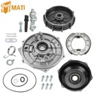 Rear Brake Plate Cover Drum Hub Seals Kit For Honda Rancher 420 Foreman 500 520