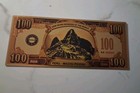 Sling s      Golden Seven Wonders Of World Gold Foil Banknote 100 Dollars 